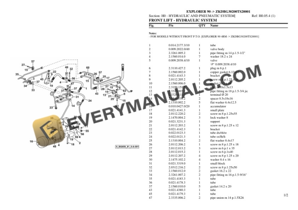 Same EXPLORER 90 (ZKDBG30200TS20001) Tractor Parts Catalog PDF 6 Same EXPLORER 90 (ZKDBG30200TS20001) Tractor Parts Catalog PDF - Image 4