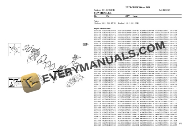 Same EXPLORER III 100 (5001) Tractor Parts Catalog PDF 4 Same EXPLORER III 100 (5001) Tractor Parts Catalog PDF - Image 2