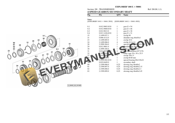 Same EXPLORER III 100 E (50001) Tractor Parts Catalog PDF 4 Same EXPLORER III 100 E (50001) Tractor Parts Catalog PDF - Image 2