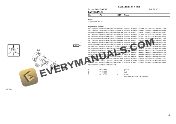 Same EXPLORER III 85 (5001) Tractor Parts Catalog PDF 4 Same EXPLORER III 85 (5001) Tractor Parts Catalog PDF - Image 2