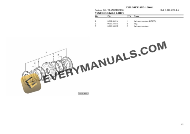 Same EXPLORER III 85 E (50001) Tractor Parts Catalog PDF 4 Same EXPLORER III 85 E (50001) Tractor Parts Catalog PDF - Image 2