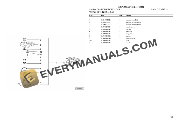 Same EXPLORER III 85 E (50001) Tractor Parts Catalog PDF 5 Same EXPLORER III 85 E (50001) Tractor Parts Catalog PDF - Image 3