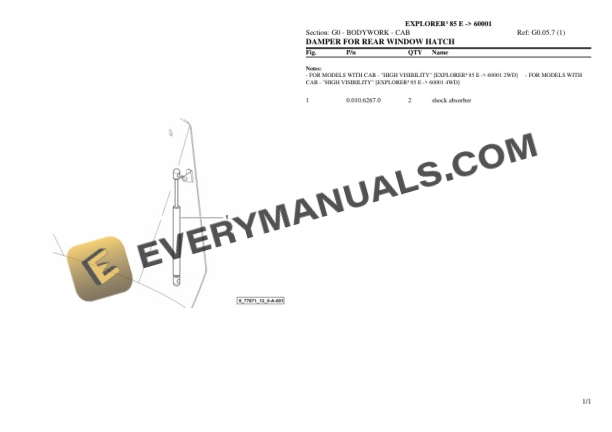 Same EXPLORER III 85 E (60001) Tractor Parts Catalog PDF 5 Same EXPLORER III 85 E (60001) Tractor Parts Catalog PDF - Image 3