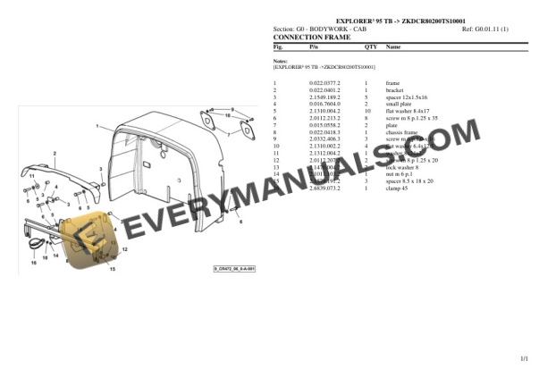 Same EXPLORER III 95 TB (ZKDCR80200TS10001) Tractor Parts Catalog PDF 5 Same EXPLORER III 95 TB (ZKDCR80200TS10001) Tractor Parts Catalog PDF - Image 3
