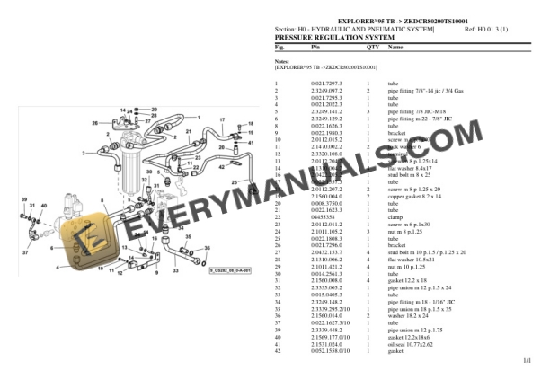 Same EXPLORER III 95 TB (ZKDCR80200TS10001) Tractor Parts Catalog PDF 6 Same EXPLORER III 95 TB (ZKDCR80200TS10001) Tractor Parts Catalog PDF - Image 4