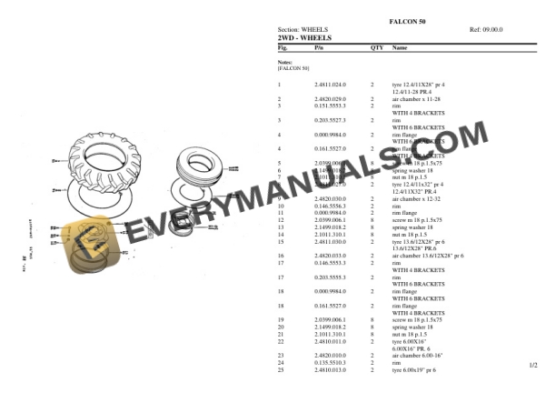 Same FALCON 50 Tractor Parts Catalog PDF 7 Same FALCON 50 Tractor Parts Catalog PDF-5