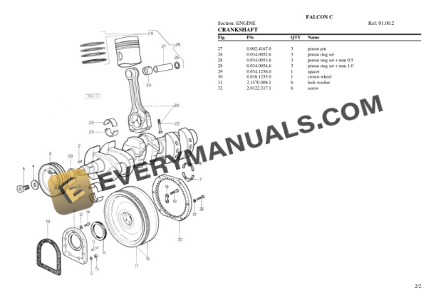 Same FALCON C Tractor Parts Catalog PDF-2