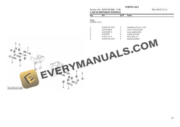 Same FORTIS 120.4 Tractor Parts Catalog PDF 5 Same FORTIS 120.4 Tractor Parts Catalog PDF - Image 3