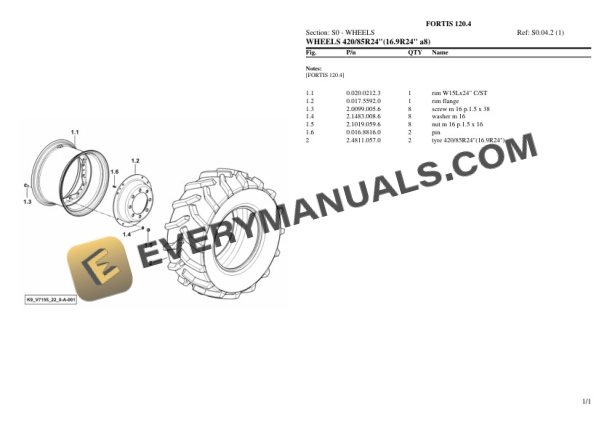 Same FORTIS 120.4 Tractor Parts Catalog PDF 7 Same FORTIS 120.4 Tractor Parts Catalog PDF - Image 5