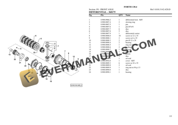 Same FORTIS 130.4 Tractor Parts Catalog PDF 5 Same FORTIS 130.4 Tractor Parts Catalog PDF - Image 3