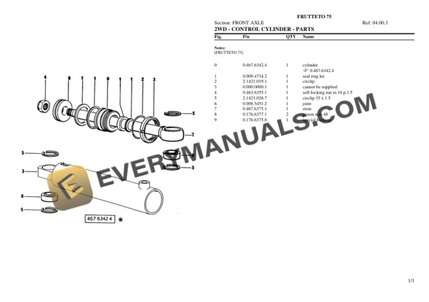 Same FRUTTETO 75 Tractor Parts Catalog PDF 5 Same FRUTTETO 75 Tractor Parts Catalog PDF-3