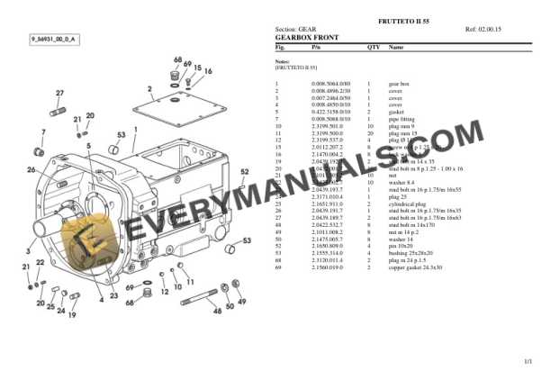 Same FRUTTETO II 55 Tractor Parts Catalog PDF 4 Same FRUTTETO II 55 Tractor Parts Catalog PDF - Image 2