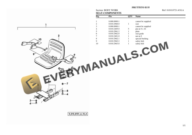 Same FRUTTETO II 55 Tractor Parts Catalog PDF 6 Same FRUTTETO II 55 Tractor Parts Catalog PDF - Image 4