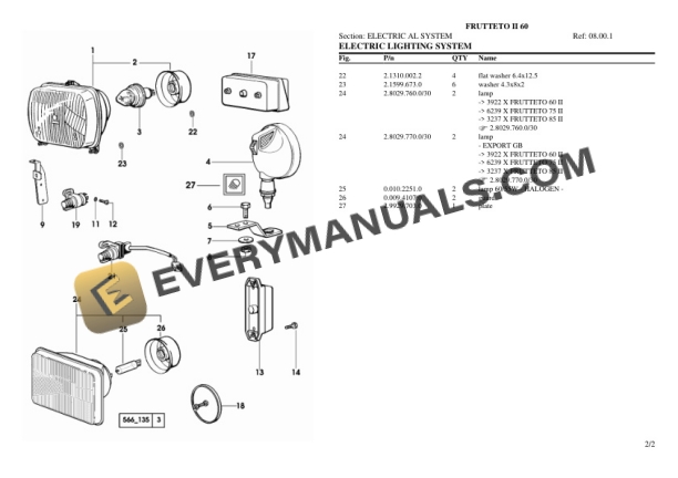 Same FRUTTETO II 60 Tractor Parts Catalog PDF 6 Same FRUTTETO II 60 Tractor Parts Catalog PDF - Image 4