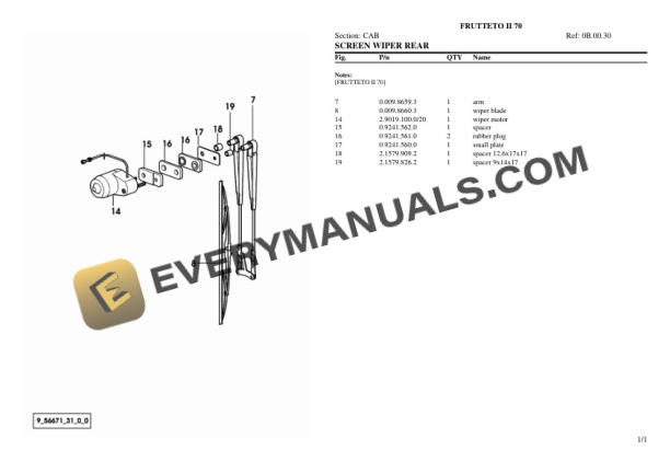 Same FRUTTETO II 70 Tractor Parts Catalog PDF 7 Same FRUTTETO II 70 Tractor Parts Catalog PDF - Image 5
