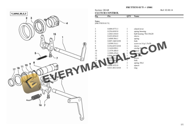 Same FRUTTETO II 75 (15001) Tractor Parts Catalog PDF 4 Same FRUTTETO II 75 (15001) Tractor Parts Catalog PDF - Image 2