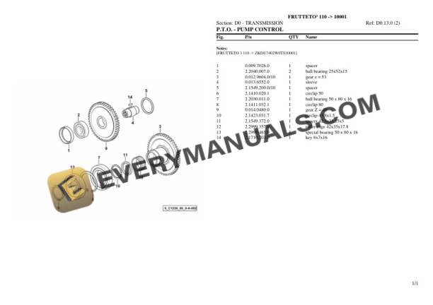 Same FRUTTETO III 110 (10001) Tractor Parts Catalog PDF 4 Same FRUTTETO III 110 (10001) Tractor Parts Catalog PDF - Image 2