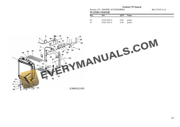 Same Frutteto III 55 Natural Tractor Parts Catalog PDF 4 Same Frutteto III 55 Natural Tractor Parts Catalog PDF - Image 2