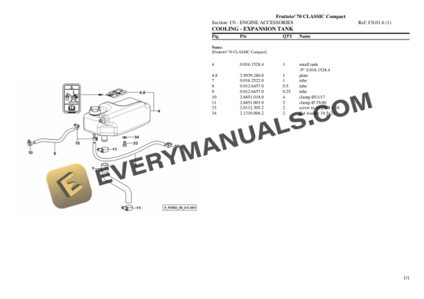 Same Frutteto III 70 CLASSIC Compact Tractor Parts Catalog PDF 4 Same Frutteto III 70 CLASSIC Compact Tractor Parts Catalog PDF - Image 2