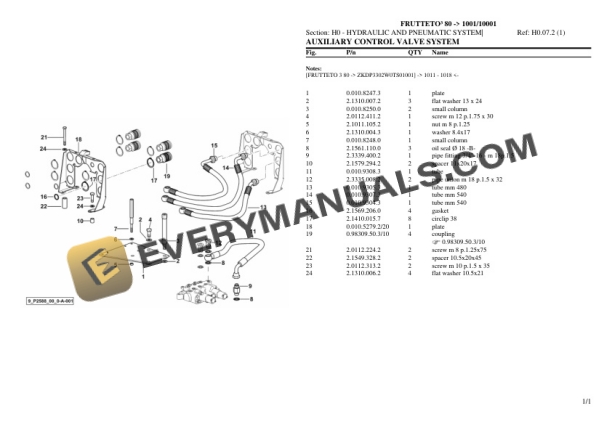Same FRUTTETO III 80 (1001 10001) Tractor Parts Catalog PDF 6 Same FRUTTETO III 80 (1001 10001) Tractor Parts Catalog PDF - Image 4