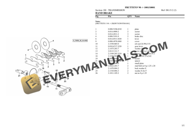 Same FRUTTETO III 90 (1001 10001) Tractor Parts Catalog PDF 4 Same FRUTTETO III 90 (1001 10001) Tractor Parts Catalog PDF - Image 2