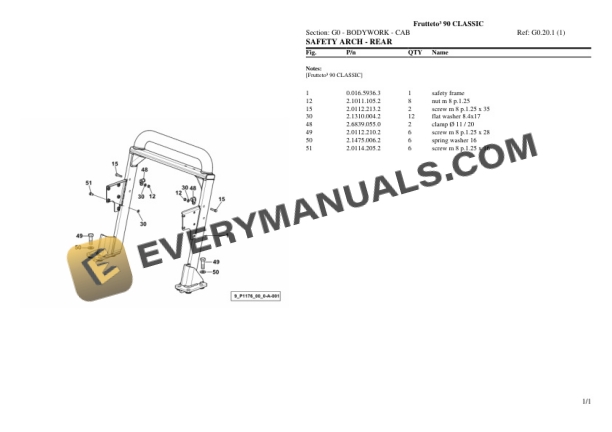 Same Frutteto III 90 CLASSIC Tractor Parts Catalog PDF 6 Same Frutteto III 90 CLASSIC Tractor Parts Catalog PDF - Image 4