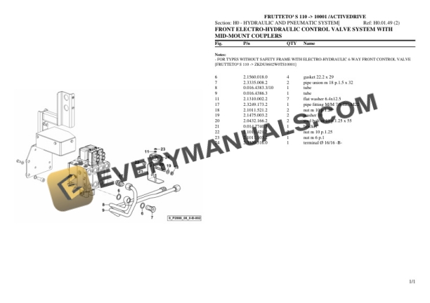 Same FRUTTETO III S 110 (10001 ACTIVEDRIVE) Tractor Parts Catalog PDF 6 Same FRUTTETO III S 110 (10001 ACTIVEDRIVE) Tractor Parts Catalog PDF - Image 4
