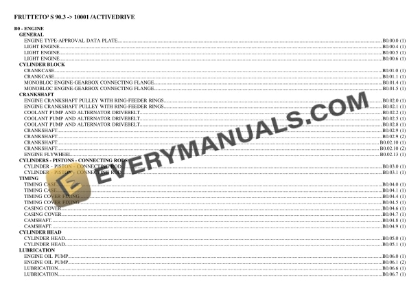same frutteto iii s 903 10001 activedrive tractor parts catalog pdf 1