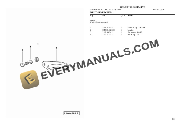 Same GOLDEN 60 COMPATTO Tractor Parts Catalog PDF 6 Same GOLDEN 60 COMPATTO Tractor Parts Catalog PDF - Image 4