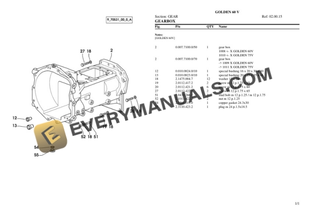 Same GOLDEN 60 V Tractor Parts Catalog PDF-2