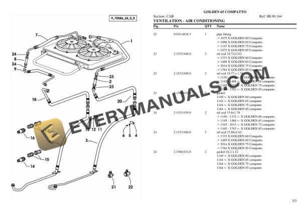 Same GOLDEN 65 COMPATTO Tractor Parts Catalog PDF 7 Same GOLDEN 65 COMPATTO Tractor Parts Catalog PDF - Image 5