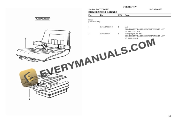 Same GOLDEN 75 V Tractor Parts Catalog PDF-4