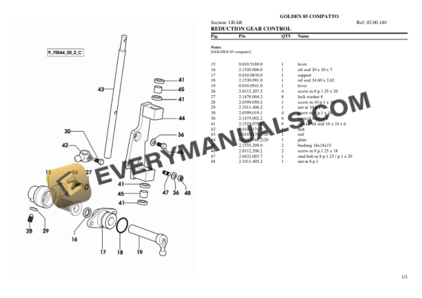 Same GOLDEN 85 COMPATTO Tractor Parts Catalog PDF 4 Same GOLDEN 85 COMPATTO Tractor Parts Catalog PDF - Image 2