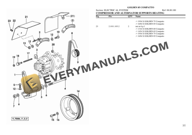 Same GOLDEN 85 COMPATTO Tractor Parts Catalog PDF 6 Same GOLDEN 85 COMPATTO Tractor Parts Catalog PDF - Image 4