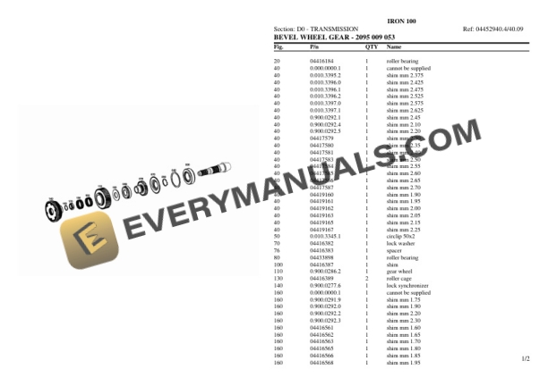 Same IRON 100 Tractor Parts Catalog PDF 4 Same IRON 100 Tractor Parts Catalog PDF - Image 2
