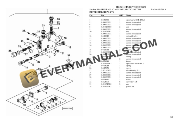 Same IRON 115 DCR 4V CONTINUO Tractor Parts Catalog PDF 6 Same IRON 115 DCR 4V CONTINUO Tractor Parts Catalog PDF - Image 4