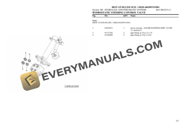 Same IRON 125 HI-LINE DCR (ZKDL440200TS15001) Tractor Parts Catalog PDF 6 Same IRON 125 HI-LINE DCR (ZKDL440200TS15001) Tractor Parts Catalog PDF - Image 4