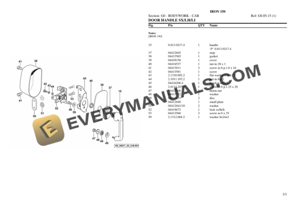 Same IRON 150 Tractor Parts Catalog PDF 5 Same IRON 150 Tractor Parts Catalog PDF - Image 3