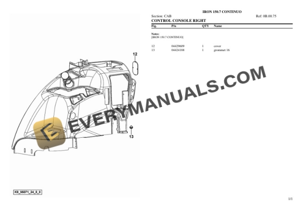 Same IRON 150.7 CONTINUO Tractor Parts Catalog PDF 7 Same IRON 150.7 CONTINUO Tractor Parts Catalog PDF - Image 5