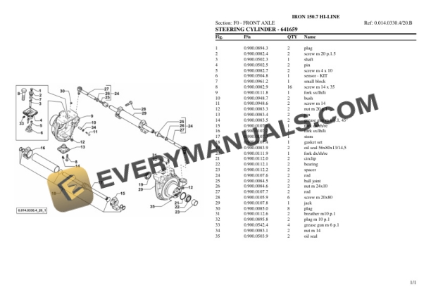 Same IRON 150.7 HI-LINE Tractor Parts Catalog PDF 5 Same IRON 150.7 HI-LINE Tractor Parts Catalog PDF - Image 3