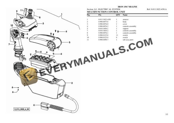 Same IRON 150.7 HI-LINE Tractor Parts Catalog PDF 7 Same IRON 150.7 HI-LINE Tractor Parts Catalog PDF - Image 5
