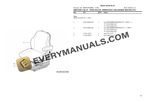 Same IRON 160 DCR 4V Tractor Parts Catalog PDF 5 Same IRON 160 DCR 4V Tractor Parts Catalog PDF - Image 3