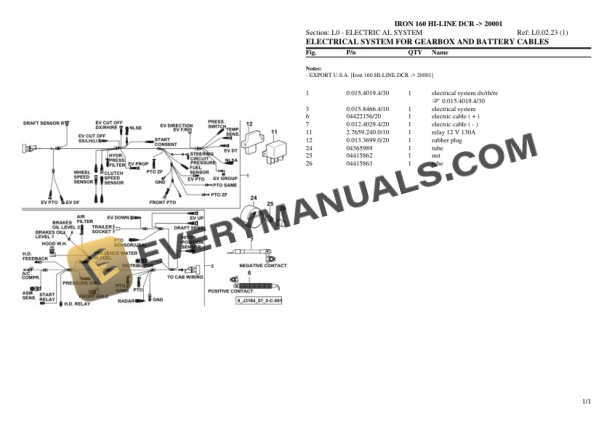 Same IRON 160 HI-LINE DCR (20001) Tractor Parts Catalog PDF 6 Same IRON 160 HI-LINE DCR (20001) Tractor Parts Catalog PDF - Image 4