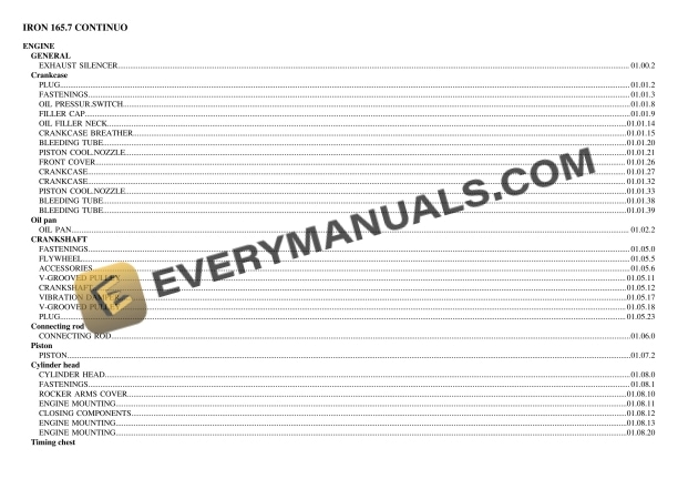 Same IRON 165.7 CONTINUO Tractor Parts Catalog PDF 3 Same IRON 165.7 CONTINUO Tractor Parts Catalog PDF