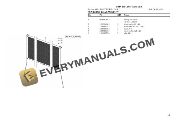 Same IRON 170 CONTINUO DCR Tractor Parts Catalog PDF 6 Same IRON 170 CONTINUO DCR Tractor Parts Catalog PDF - Image 4