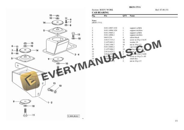Same IRON 175 S Tractor Parts Catalog PDF 6 Same IRON 175 S Tractor Parts Catalog PDF - Image 4