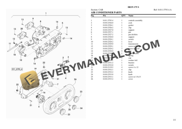 Same IRON 175 S Tractor Parts Catalog PDF 7 Same IRON 175 S Tractor Parts Catalog PDF - Image 5