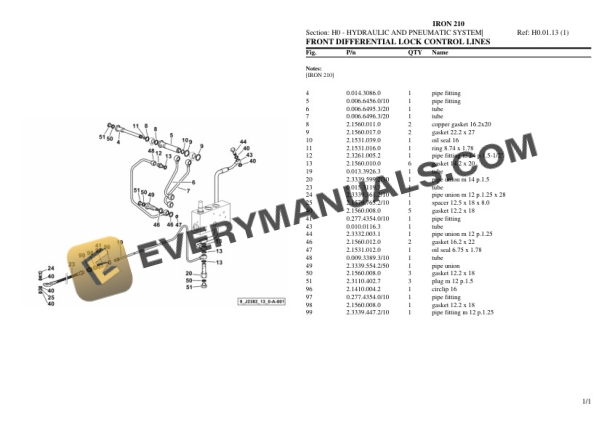 Same IRON 210 Tractor Parts Catalog PDF 6 Same IRON 210 Tractor Parts Catalog PDF - Image 4