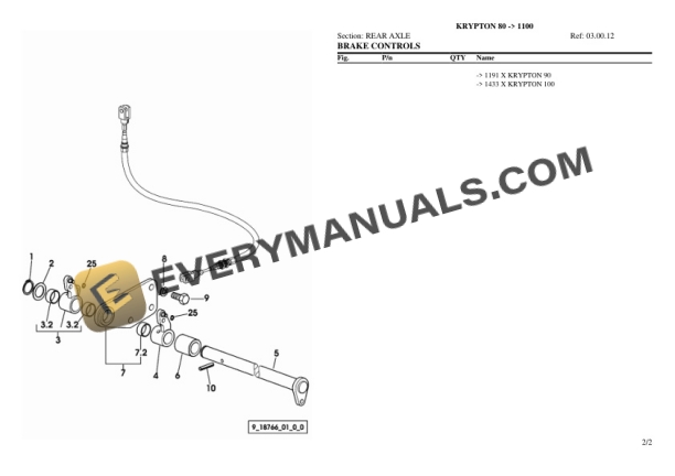 Same KRYPTON 80 (1100) Tractor Parts Catalog PDF-3