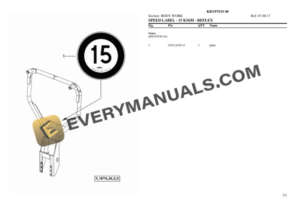 Same KRYPTON 80 Tractor Parts Catalog PDF-4